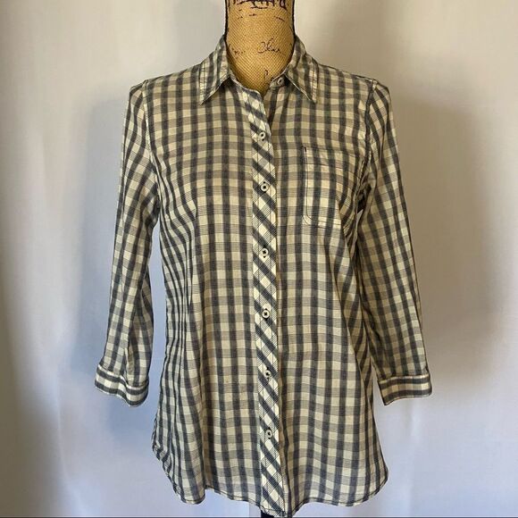 LUCKY BRAND Live in Love Button-Down Shirt Small - Picture 1 of 10